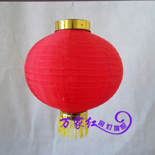  大红金边跳舞跳舞道具日韩圆灯笼广告批发定做南瓜折叠日式灯笼灯