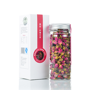  简品100.精选玫瑰花茶 特级无硫紫玫瑰礼盒 养颜花草茶 正品
