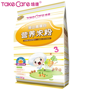  【付邮试用 】培康淮山蛋白营养米粉3段袋360g 100%纯天然0添加