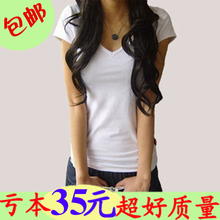 Футболка 2013夏装新款韩版印花圆领紧身t血女短袖白色女式纯棉体恤女t恤衫 Футболка 2013夏装新款韩版印花圆领紧身t血女短袖白色女式纯棉体恤女t恤衫