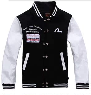 香港代购正品福神 Evisu 卫衣 陈冠希棒球服秋