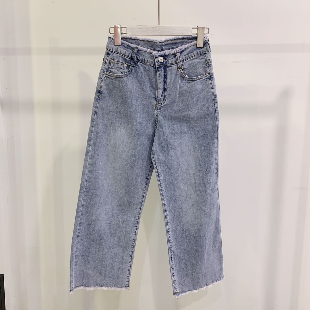 苏州小静 YMA-3163韩版毛边牛仔直筒裤在类目 女装/女士精品, 牛仔裤中 - 来自Buy2taobao.com提供专业的淘宝代购服务