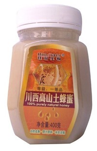  佳尔乐蜂产品 川西高山土蜂蜜400克/瓶 润肺、解毒、养颜