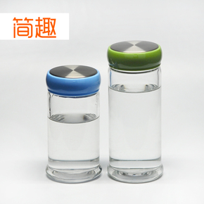 包邮简趣耐热玻璃杯直身玻璃杯