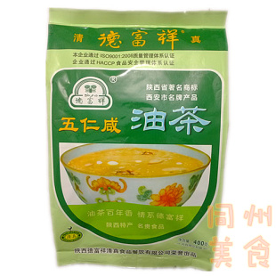 陕西特产风味小吃德富祥五仁咸油茶清真食品西安德福祥麻花油茶|msdalam kategori beras/Utara-Selatan barangan kering/perasa, makanan segera yang mudah, bubur segera - dari Buy2taobao.com untuk memberikan perkhidmatan ejen Taobao profesional membeli