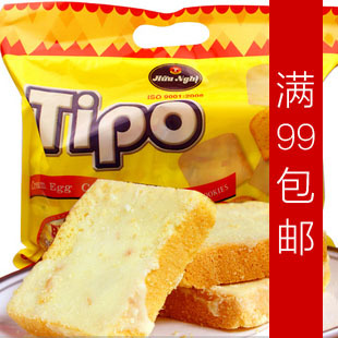  越南正宗tipo白巧克力面包干 鸡蛋松脆饼干 300(340)g