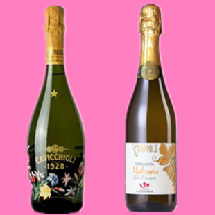  包邮 意大利之花甜型香槟起泡酒+米兰之花起泡葡萄酒组合 特价