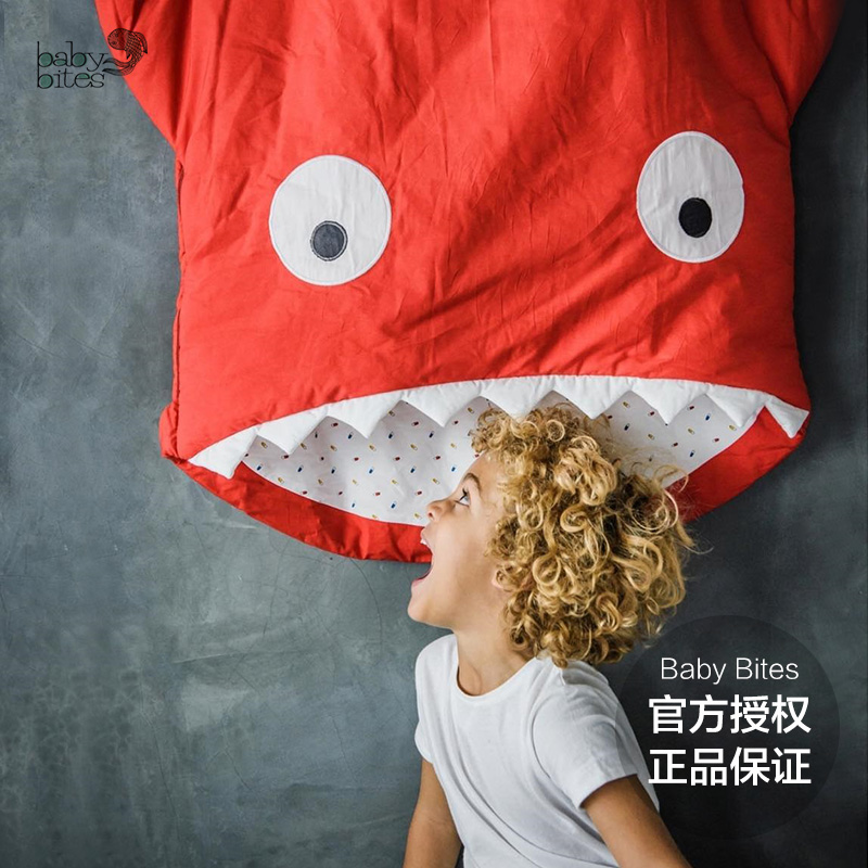 【618返场专区】西班牙babybites儿童鲨鱼睡袋 防踢被毯2-6岁|ruв категории подгузник/шампунь/вскармливать/тележка кроватью, спальный мешок/мат/подушка/кровать, спальный мешок/анти - удар был - от Buy2taobao.com для оказания профессиональной услуги покупки агента Taobao