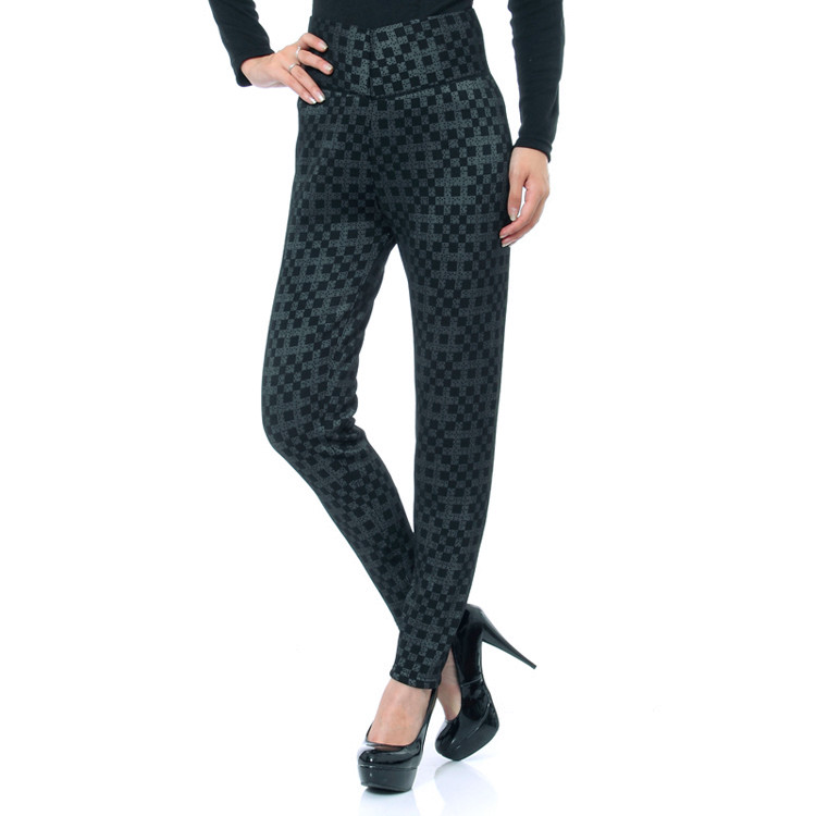 2013春款中老年冬季加厚长裤加绒打底裤高腰