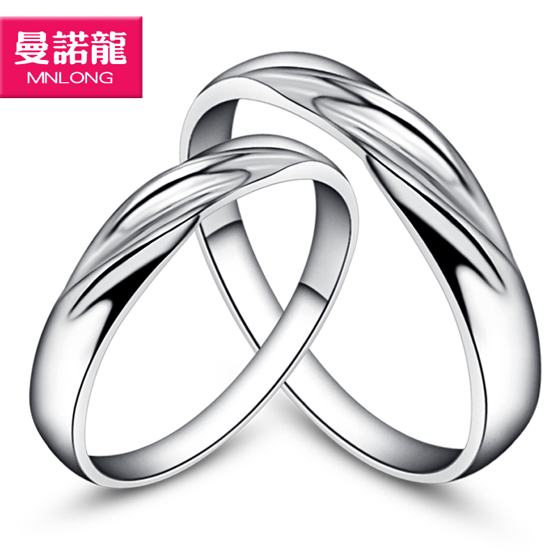 天使誓言情侣戒指 925纯银饰品 韩版男士女潮人对戒 尾戒子可刻字 天使誓言情侣戒指 925纯银饰品 韩版男士女潮人对戒 尾戒子可刻字
