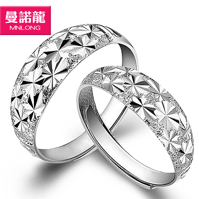 2013新品925银满天星七夕礼物开口情侣戒指环纯银对戒 宽面 潮人时尚刻字 2013新品925银满天星七夕礼物开口情侣戒指环纯银对戒 宽面 潮人时尚刻字