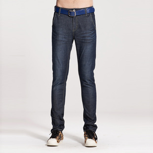  唐狮修身牛仔裤 男 中腰水洗牛仔裤 潮男裤子 韩版 牛仔长裤