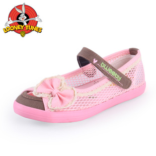  乐一通/兔八哥 夏新款女童凉鞋浅口蝴蝶公主小清新爆款热卖