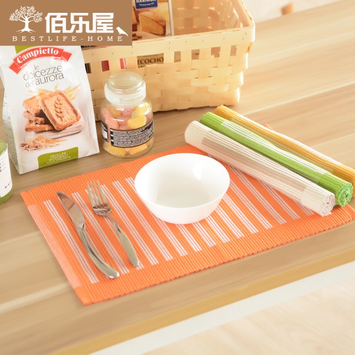 佰乐屋 棉线学生餐垫杯垫欧式餐桌垫 布艺隔热垫 儿童碗垫 条纹在类目 居家布艺, 餐桌布艺, 餐垫中 - 来自Buy2taobao.com提供专业的淘宝代购服务
