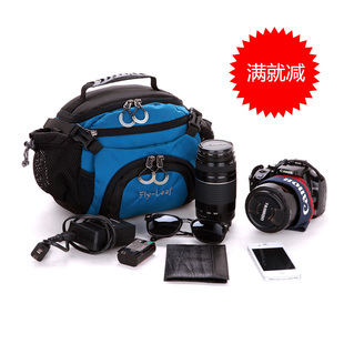  全国免邮flyleaf飞叶5D2 600D单反腰包尼康摄影包单肩相机包斜跨