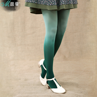  茵曼 春装新款弹力打底裤显瘦踩脚裤袜子 女 831711