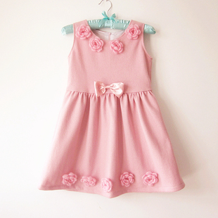  女童裙子中大儿童秋冬装 春装加厚羊毛裙背心裙 毛呢裙公主连衣裙