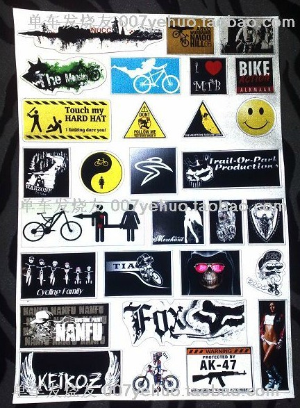 Clearance sale Reflective Free stickers Frame stickers,Wheels stickers,Fork Stickers.Bike stickersin the Bike/Riding equipment/Parts and Accessories , Bike/Bicycle equipment , Bike stickers/Reflective stickers category - from Buy2taobao.com to provide professional Taobao agent buy service