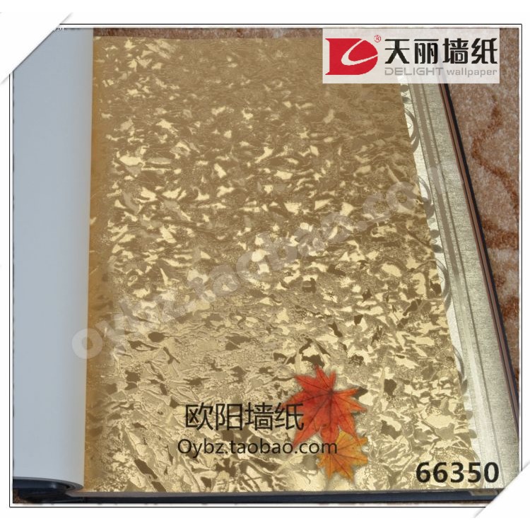 正品天丽墙纸金箔壁纸酒店KTV包房 纯色素色 金色肌理纹里66350在类目 家装主材, 墙纸, PVC墙纸中 - 来自Buy2taobao.com提供专业的淘宝代购服务