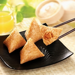  五芳斋粽子 200g真空迷你小粽子 嘉兴粽子 五芳斋肉粽 5只装包邮