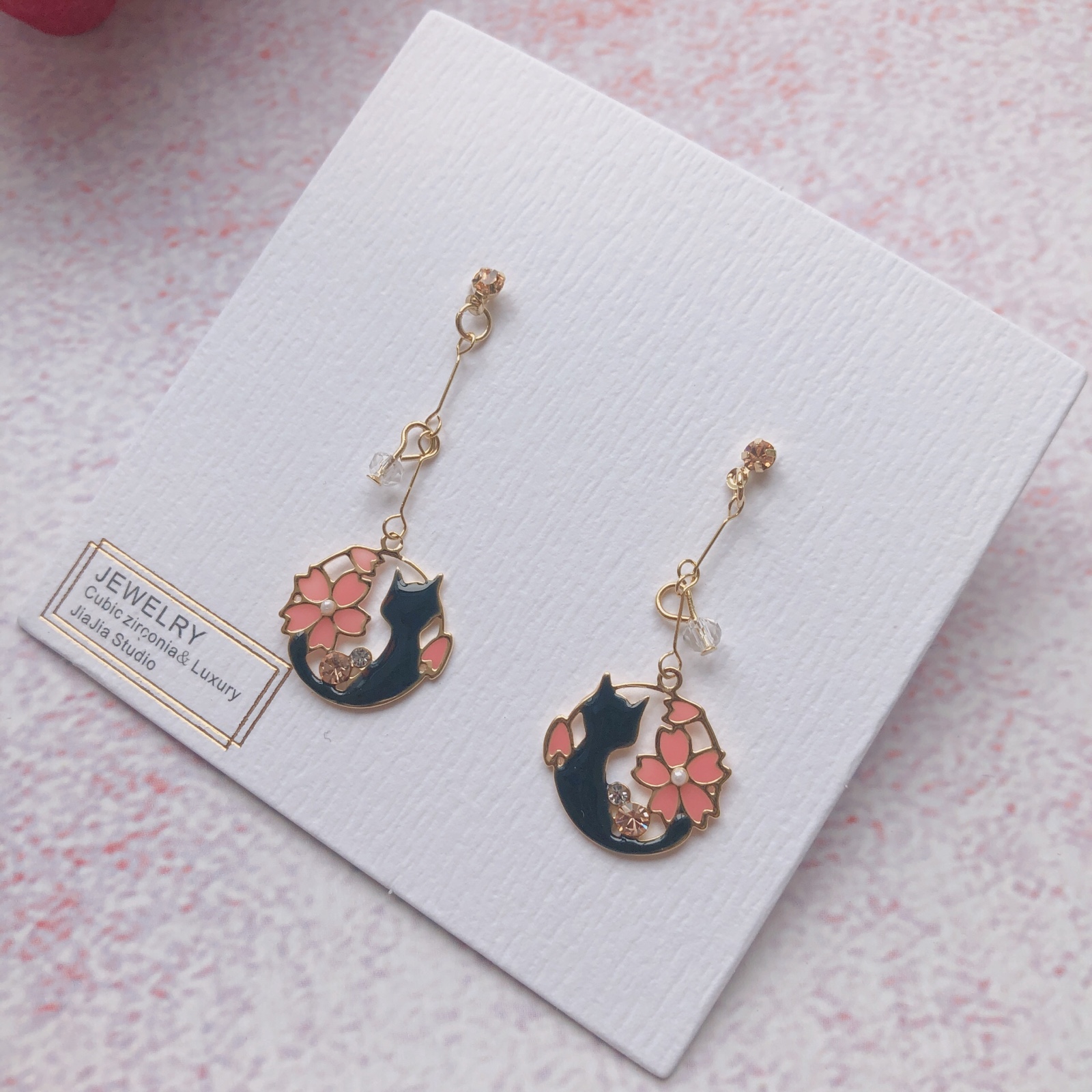 Japanese ear clip ins Hearts solar system Sweet A gentle wind Kitty fresh Ultra cents Confidante Ear Studs cherry blossoms Earringsin the Accessories/Fashion Jewelry, Earring , Ear clip category - from Buy2taobao.com to provide professional Taobao agent buy service