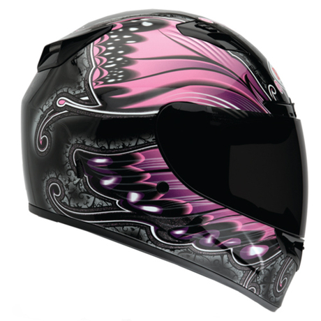 美国代购 Bell 贝尔 摩托车骑士头盔 粉红色蝴蝶
