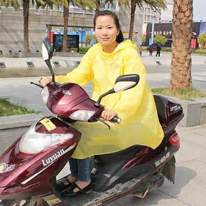 包邮韩国时尚电动车骑行雨衣成人雨披