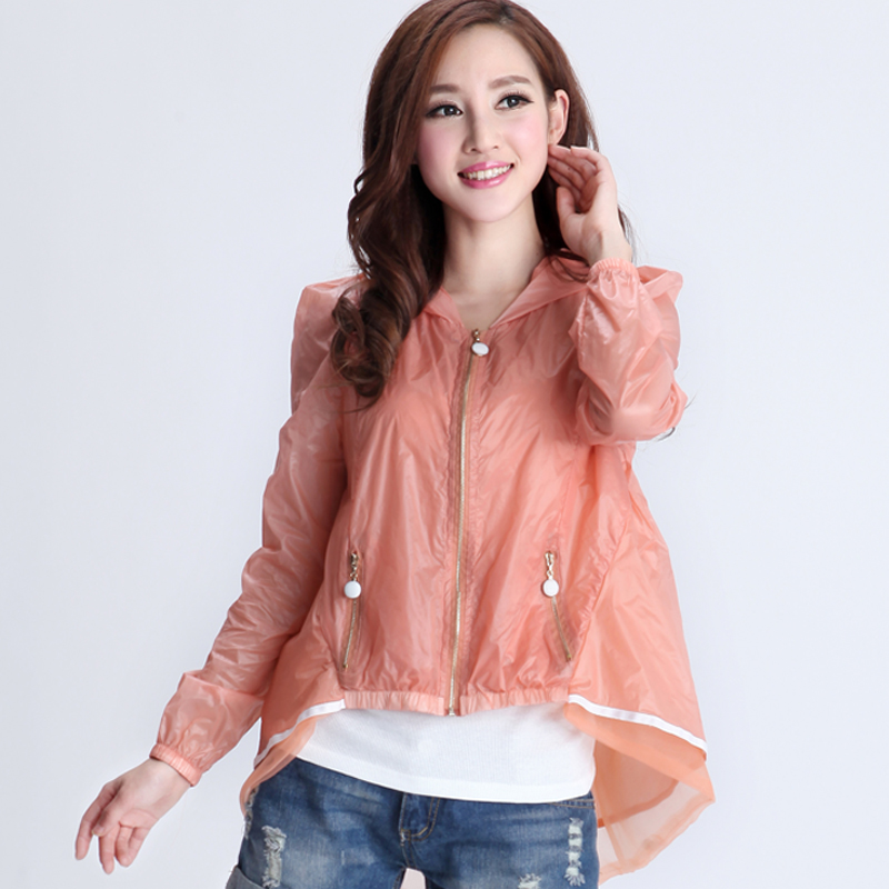 韩版连帽蚕丝防晒服...