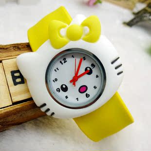  可爱儿童手表 女孩表hello kitty卡通表学生拍拍表