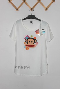  13新款大嘴猴paul frank正品代购莫代尔棉女式短袖T恤133264包邮