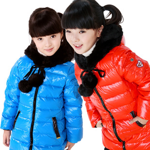  元旦促销 加厚中大童装羽绒服冬儿童羽绒服女童羽绒服中长款包邮