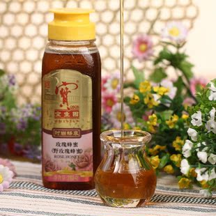  中华老字号 宝生园正宗纯天然蜂蜜 野玫瑰蜂蜜 玫瑰蜜280g FM004