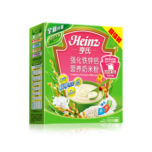  Heinz/亨氏 强化铁锌钙400g 宝宝辅食 婴儿营养奶米粉