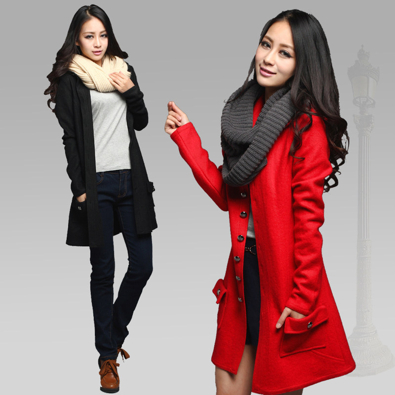Brother genuine women 2013 spring the new 50 percent purchasing long Barret coat fashion coat woolen cloth