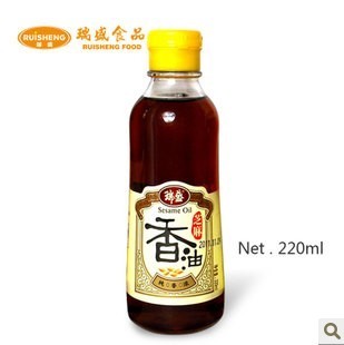  瑞盛食品 瑞盛芝麻香油 220ml 调味品 调味油 绿色食品 清真食品