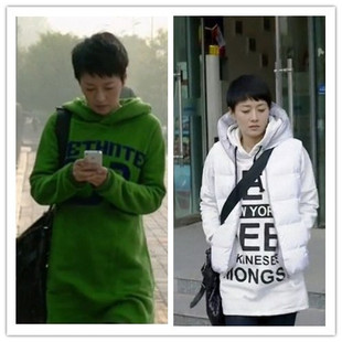 马伊璃李<em>三妹</em>同款夏天珊珊白色宽松韩版卫衣(