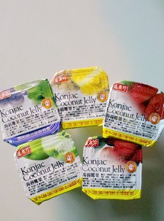  台湾盛香珍果冻布丁 蒟蒻椰果果冻布丁 5种口味 混装15个 约420克