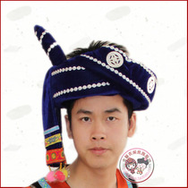 特价民族尖角帽子男彝族傣族苗族佤族壮族男民族帽子民族舞蹈头饰