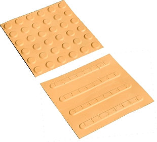 盲道砖 无障碍通道 橡胶盲道 塑胶盲道 盲道块 