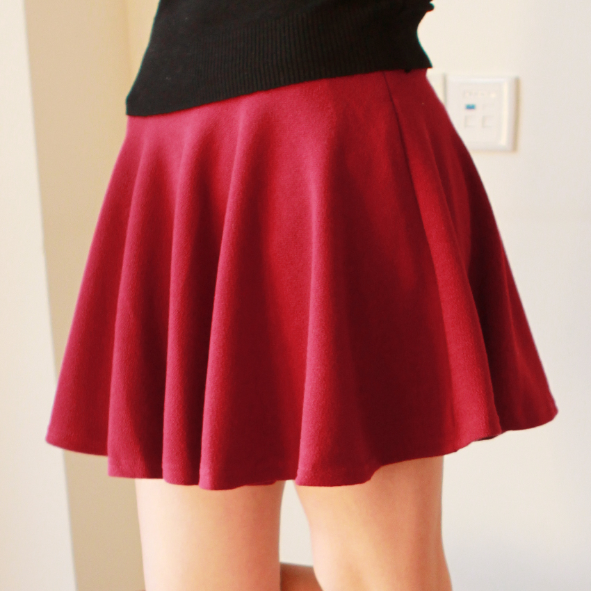 秋冬韩版简约半身裙...