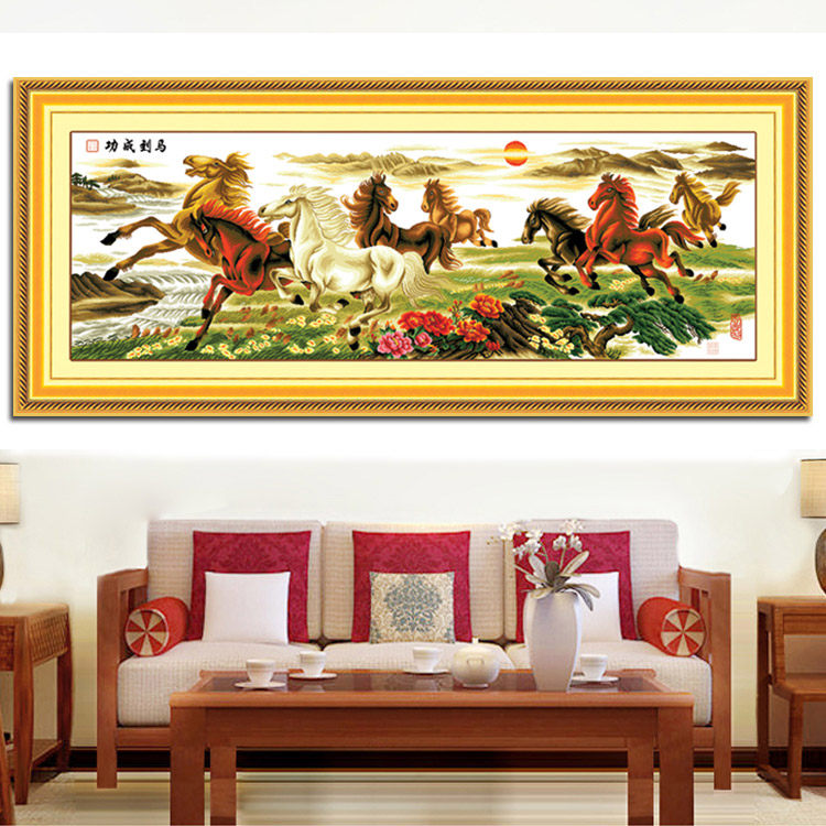 Precision printed cross stitch new living room eight Royal Ascot success stitch sharp 2.2-meter. 5 m series