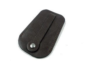  bronck抽拉式抽绳式钥匙包 真皮牛皮 超薄 6把钥匙 男士女士 1858