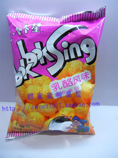  儿童经典零食美食乳酪味卜卜星50G 80后回忆膨化零食