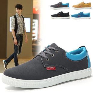  爆款春季男鞋时尚潮流皮鞋男士鞋鞋子男韩版英伦板鞋日常休闲鞋
