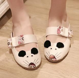  梓乐女鞋卡通拖鞋单鞋夏季凉鞋休闲舒适运动儿童鱼嘴