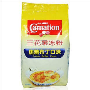  烘焙原料*雀巢三花果冻粉 焦糖布丁口味 500g(克)原装