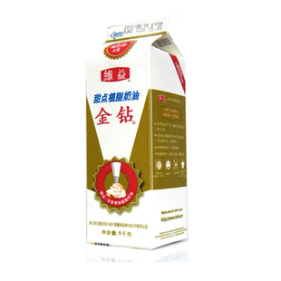  烘焙原料*美国维益金钻植脂奶油 生日蛋糕/冰淇淋必备 1L原装