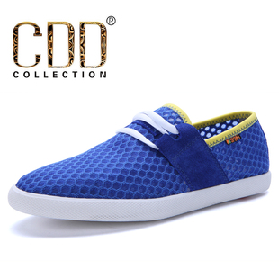  CDD 夏季新款低帮男鞋 透气网鞋系带板鞋 韩版休闲鞋网布板鞋