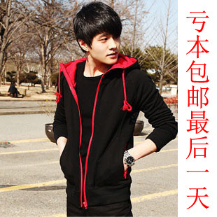  春装新款休闲男装外套韩版连帽男士薄款潮流春款卫衣修身开衫