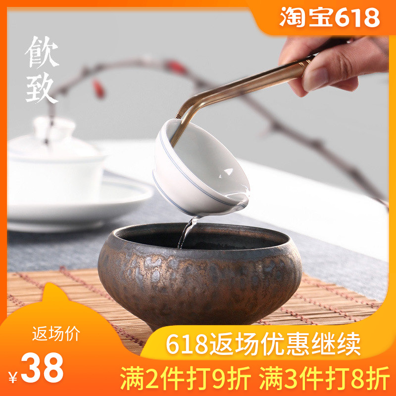 ceramics Tea washing Japanese Large washing Kung Fu Tea Spittoon Buddhist mood Tea ceremony Beiwan Pu'er tea partsin the Tableware , Tea set , Tea/With zero category - from Buy2taobao.com to provide professional Taobao agent buy service
